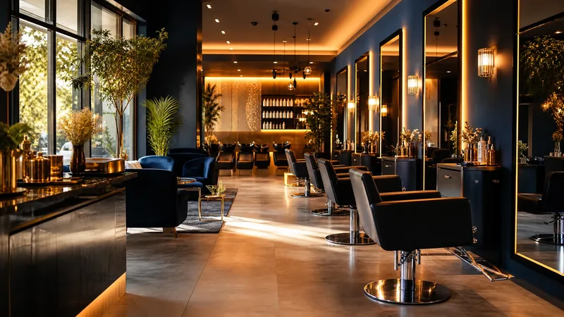 Bright salon interior with styling chairs, How to Start an Esthetician Business in Colorado
