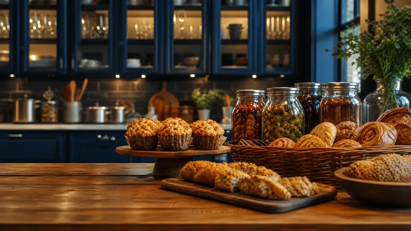 Home kitchen counter with jars and baked goods ready for market, Colorado Cottage Food Law