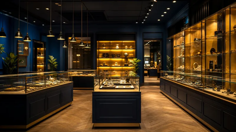 Licensed retail interior with glass display cases, Colorado Marijuana Business License Guide